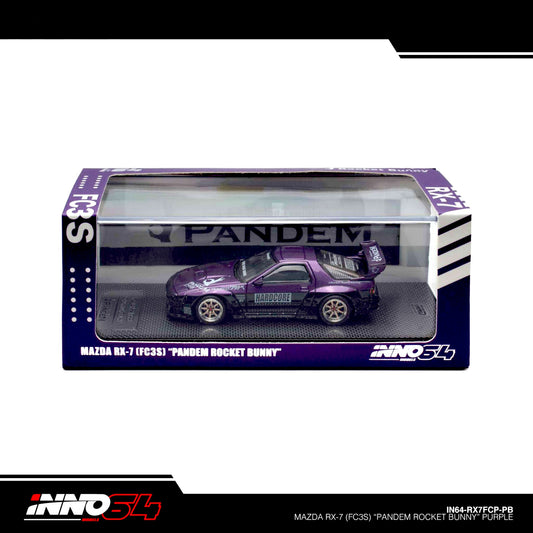 INNO64 - Pre-Order - MAZDA RX7 (FC3S) "PANDEM ROCKET BUNNY" - IN64-RX7FCP-PB