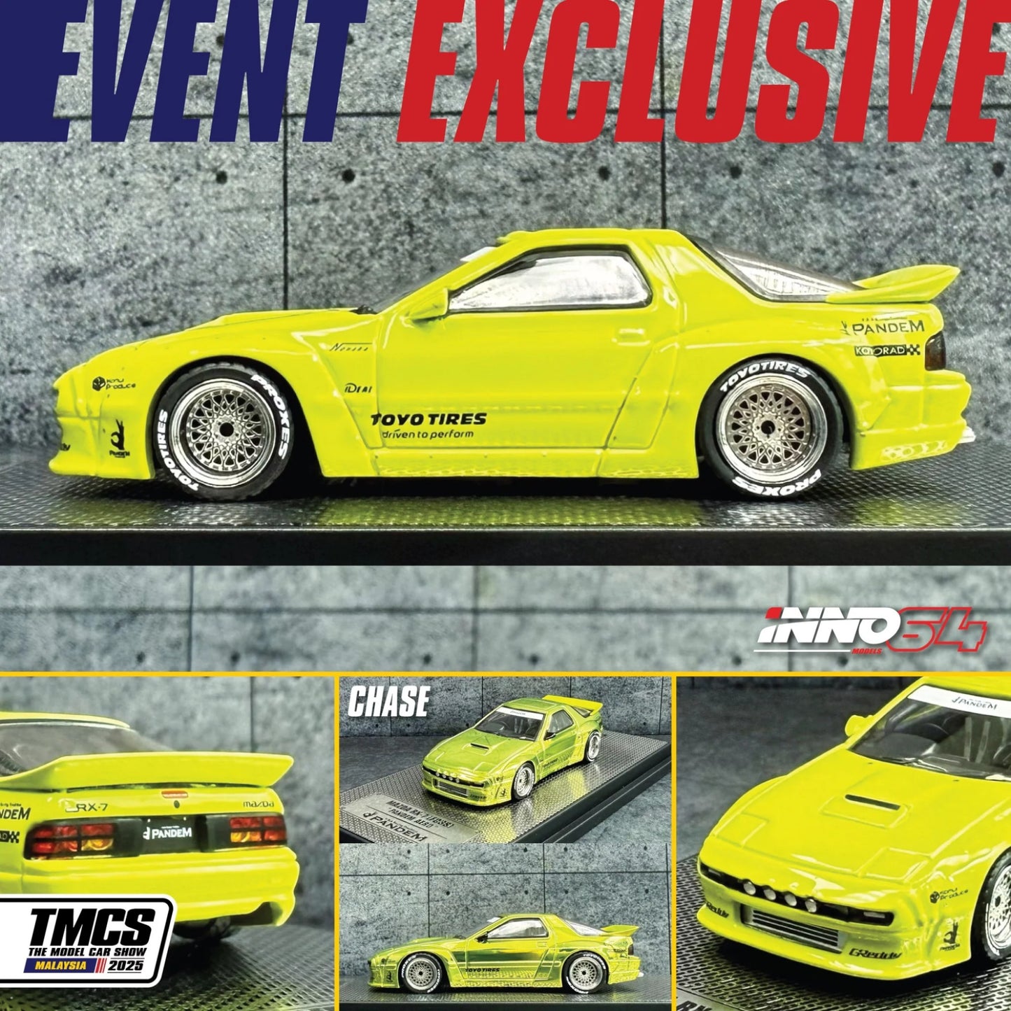 INNO64 - Mazda RX-7 (FC3S) Pandem Aero - TMCS 2025 Event Edition - IN64-RX7FCP-TMCS25