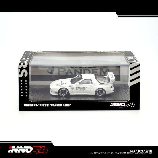 INNO64 - MAZDA RX7 (FC3S) "PANDEM AERO" Widebody Kit - IN64-RX7FCP-WHI1