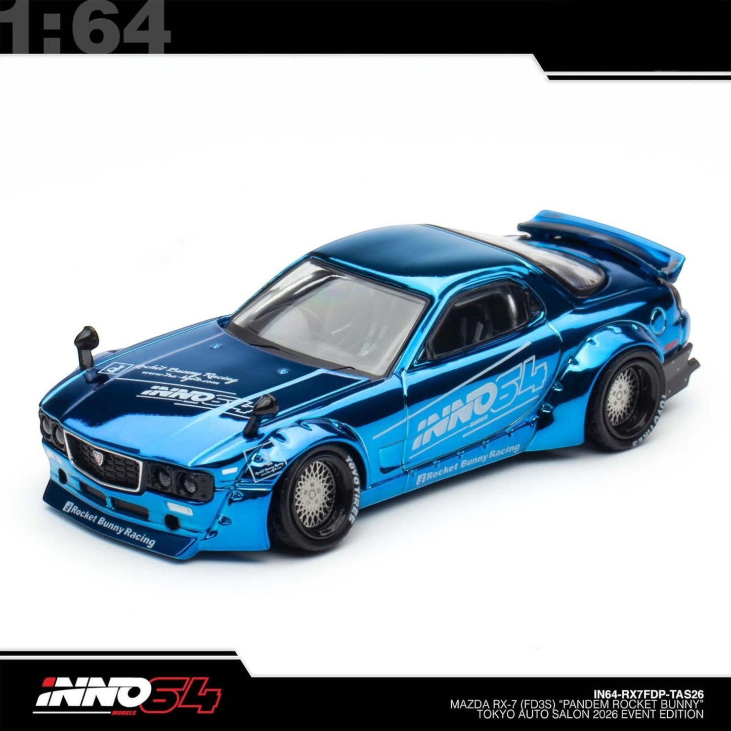 INNO64 - Pre-Order - Mazda RX-7 (FD3S) "Pandem Rocket Bunny" - Tokyo Auto Salon 2026