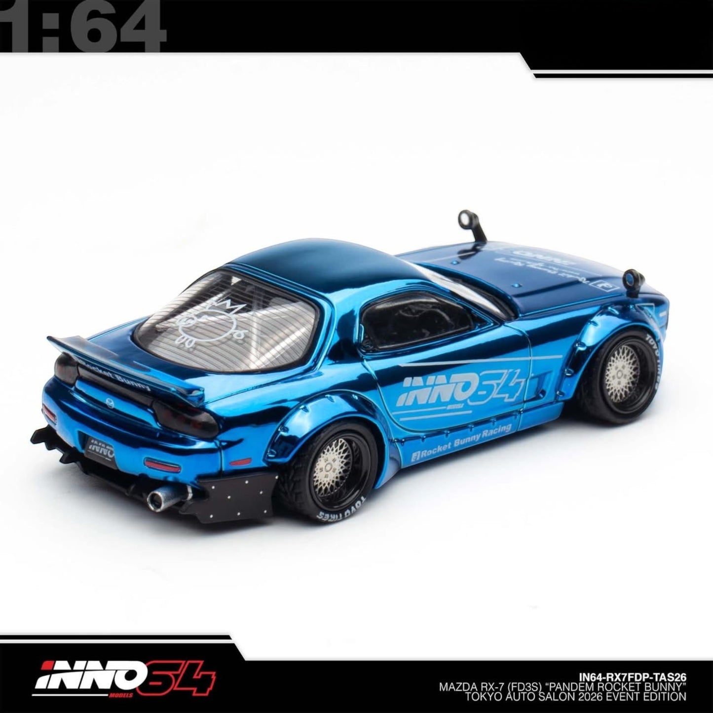 INNO64 - Pre-Order - Mazda RX-7 (FD3S) "Pandem Rocket Bunny" - Tokyo Auto Salon 2026