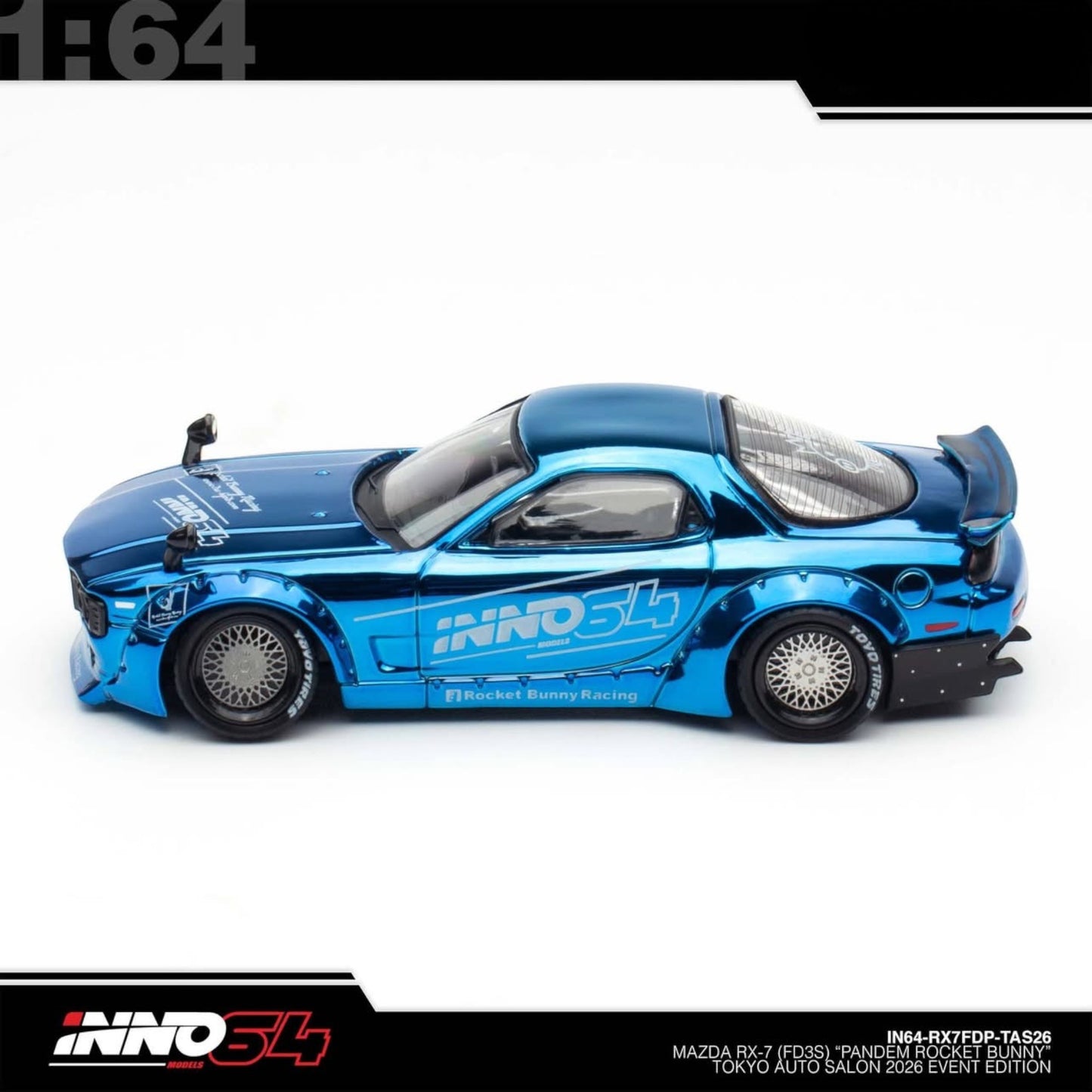 INNO64 - Pre-Order - Mazda RX-7 (FD3S) "Pandem Rocket Bunny" - Tokyo Auto Salon 2026