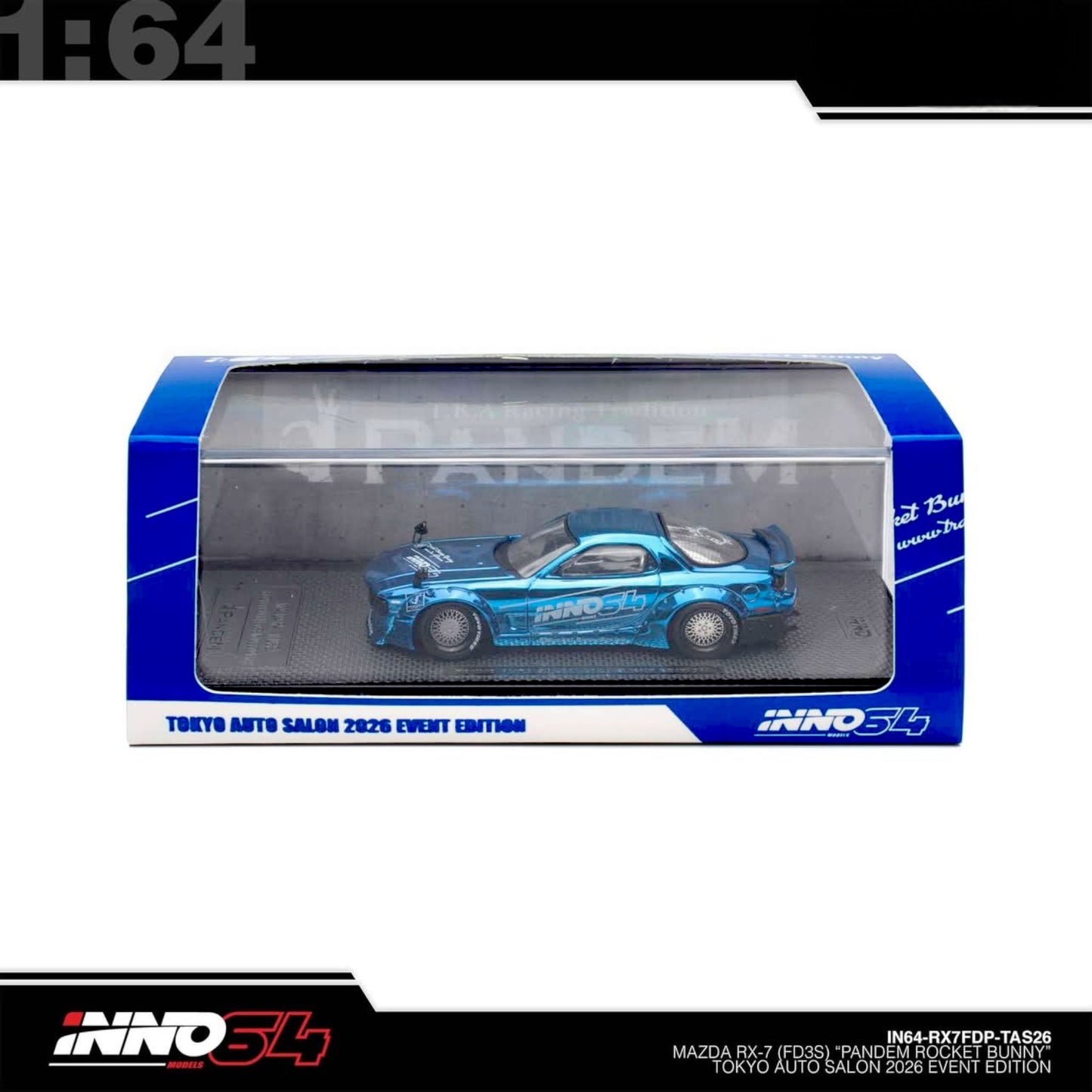 INNO64 - Pre-Order - Mazda RX-7 (FD3S) "Pandem Rocket Bunny" - Tokyo Auto Salon 2026