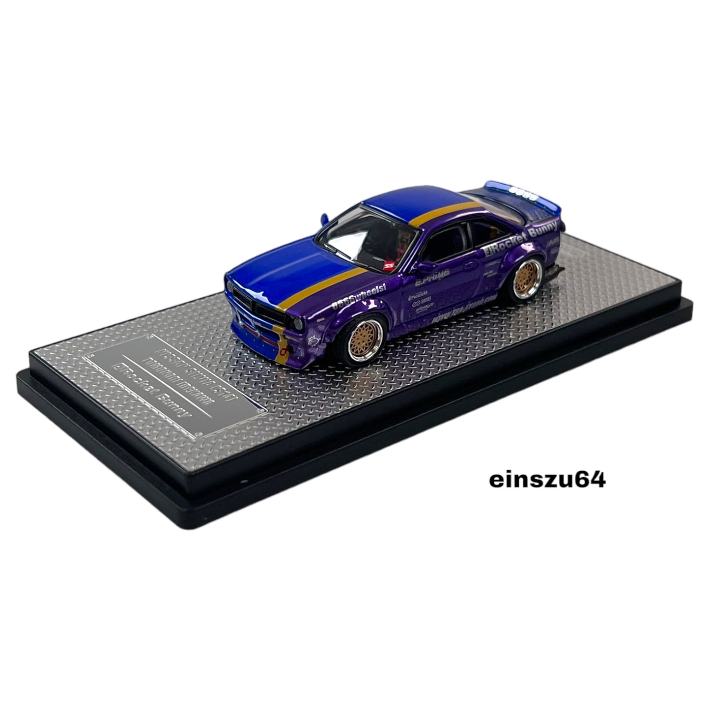 INNO64 - Nissan Silvia S14 *Rocket Bunny Boss* Tomonori Idekawa, blue/purple - 1:64 - IN64-S14B-TOMOSAN