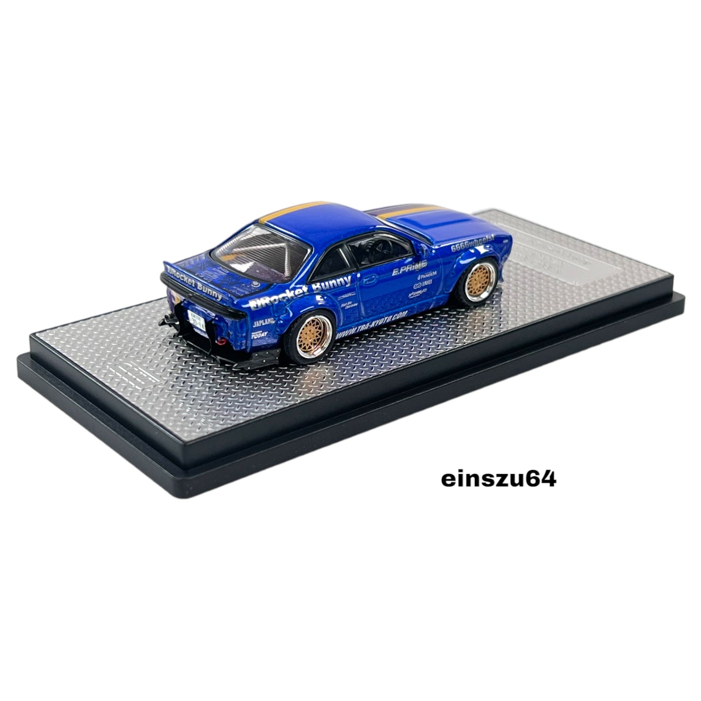 INNO64 - Nissan Silvia S14 *Rocket Bunny Boss* Tomonori Idekawa, blue/purple - 1:64 - IN64-S14B-TOMOSAN