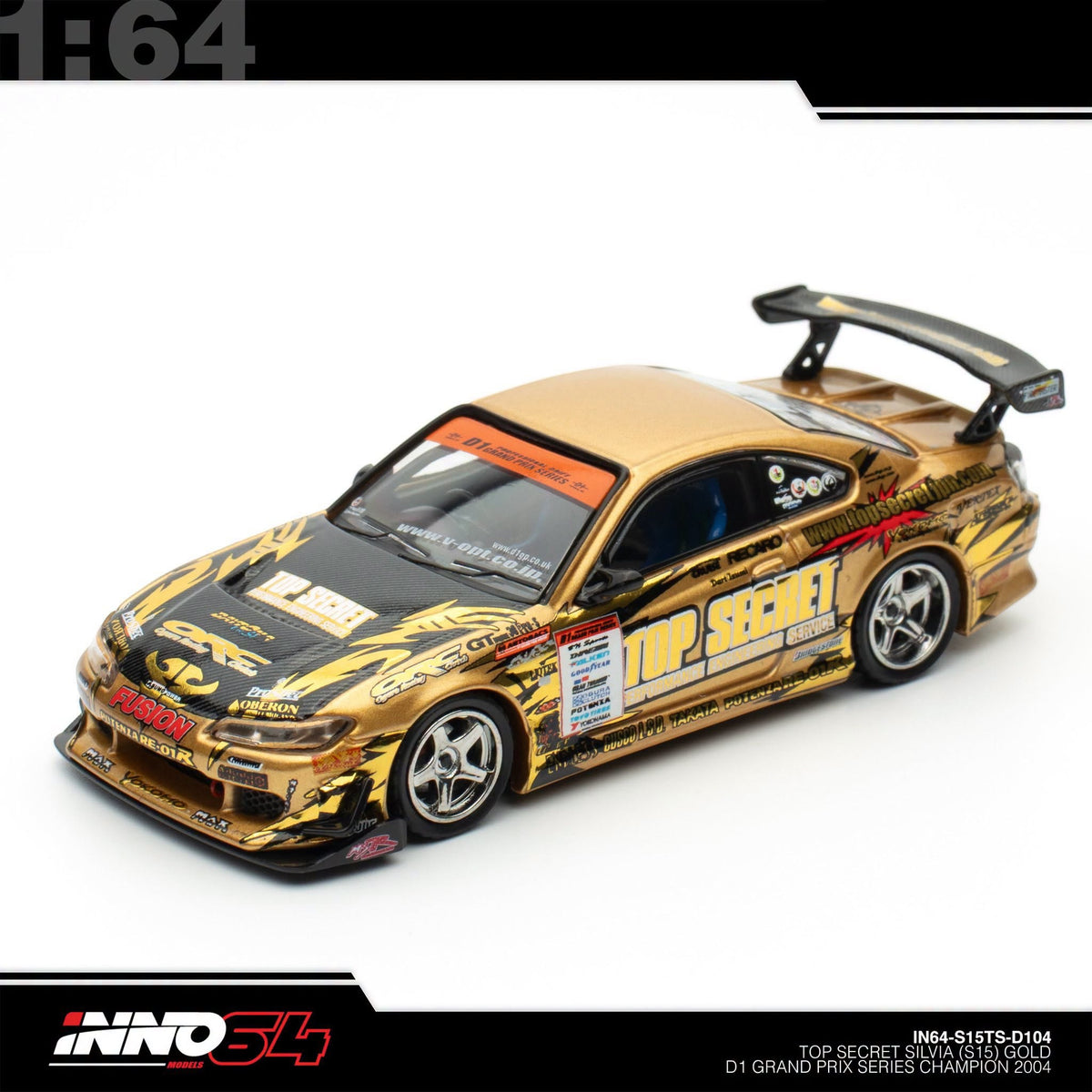INNO64 - TOP SECRET Silvia (S15) D1GP, Gold  - IN64-S15TS-D104