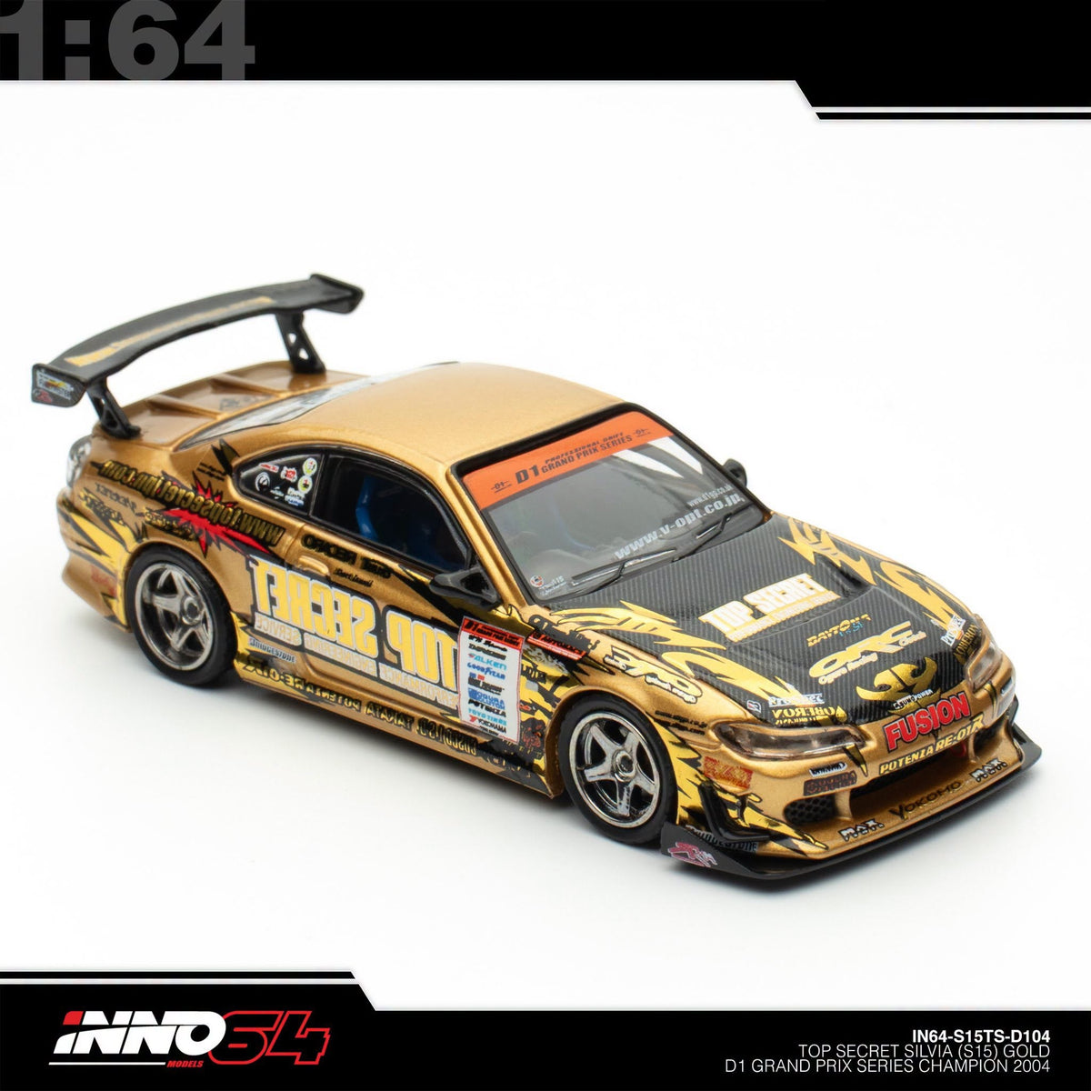 INNO64 - TOP SECRET Silvia (S15) D1GP, Gold  - IN64-S15TS-D104