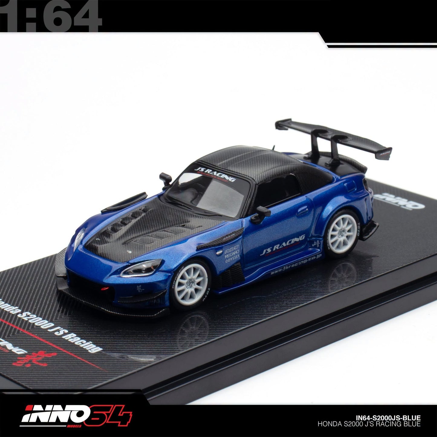INNO64 - Pre-Order - Honda S2000 (AP1) J´S Racing - IN64-S2000JS-BLUE