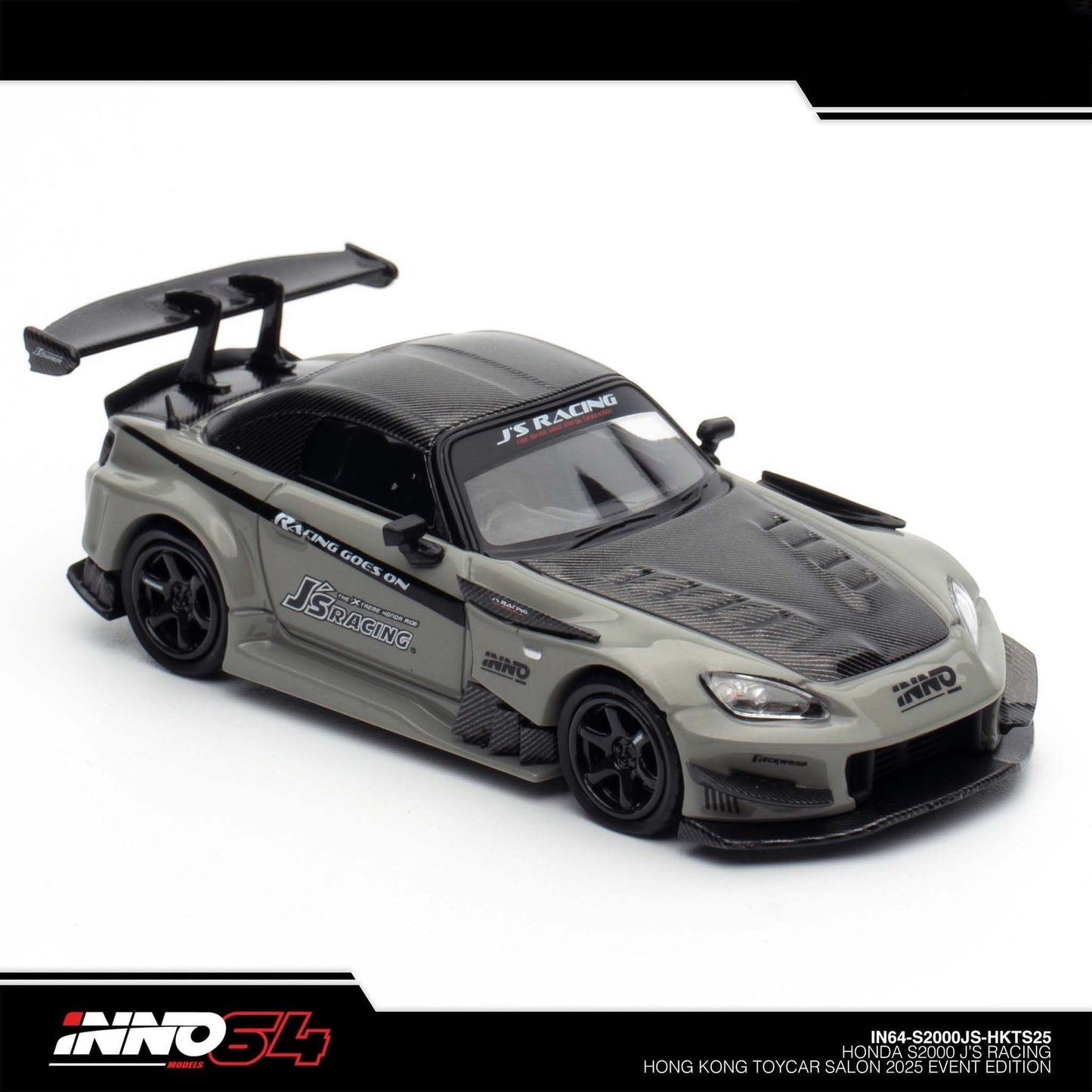 INNO64 - HONDA S2000 J'S Racing Hong Kong Toy Car Salon 2025 - IN64-S2000JS-HKTS25