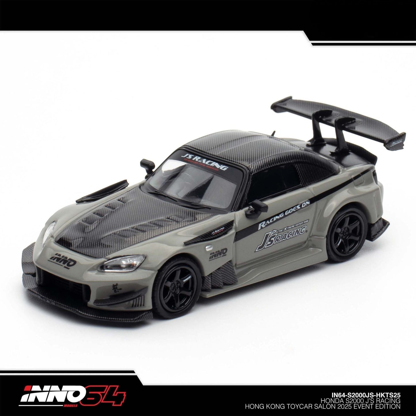 INNO64 - HONDA S2000 J'S Racing Hong Kong Toy Car Salon 2025 - IN64-S2000JS-HKTS25