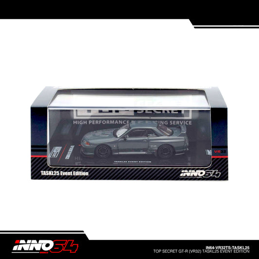 INNO64 - Pre-Order - Nissan Skyline Top Secret GT-R (VR32) Grey | 2025 Tokyo Auto Salon