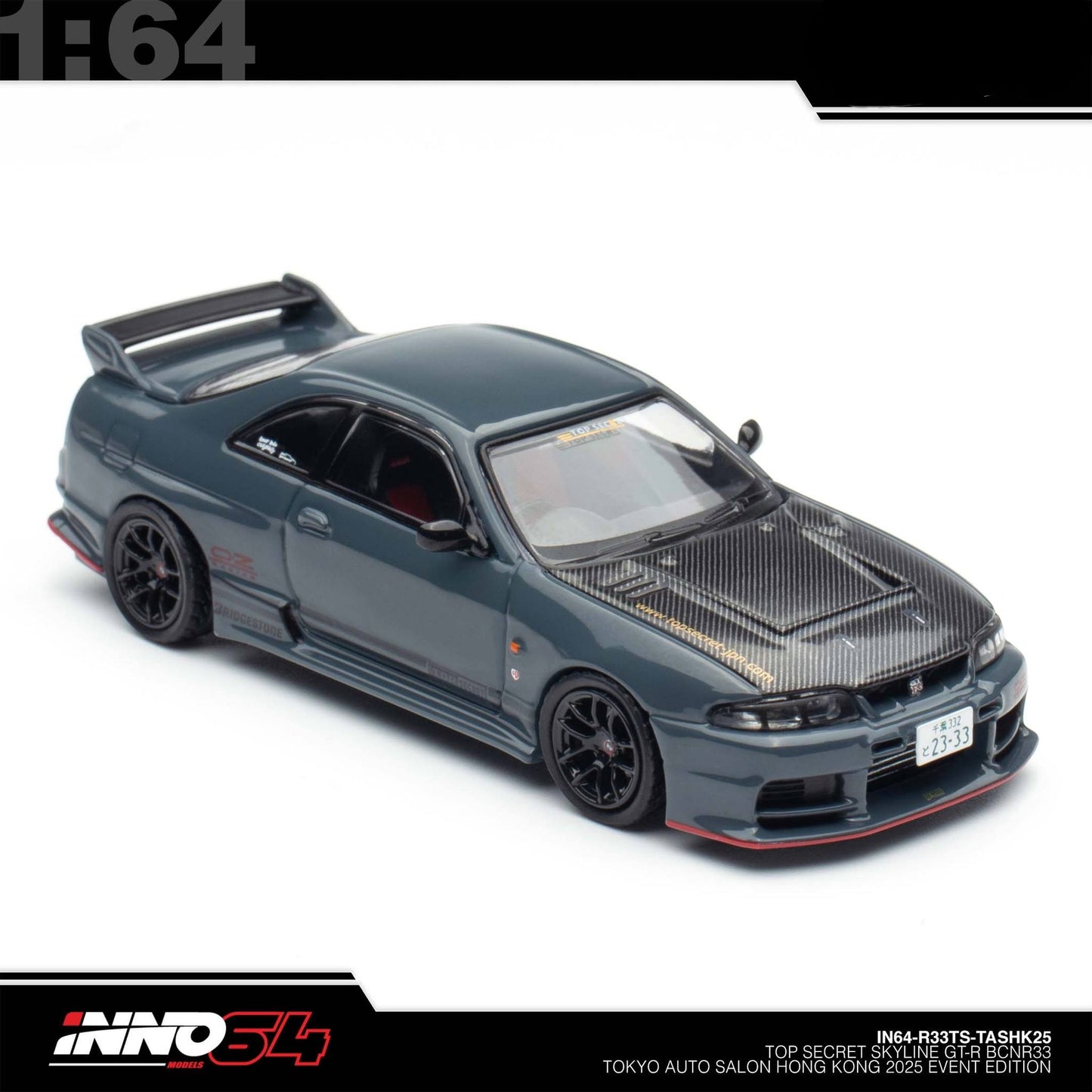 INNO64 - Top Secret Nissan Skyline GT-R (BCNR33) Tokyo Auto Salon Hong Kong 2025 - IN64-R33TS-TASHK25