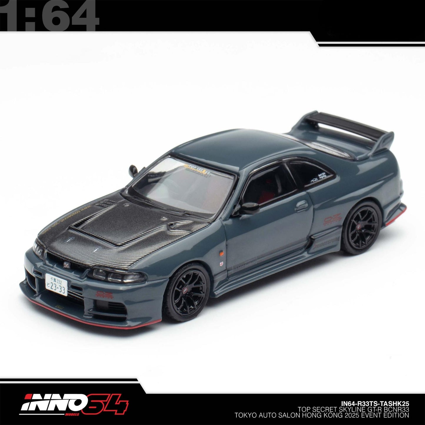 INNO64 - Top Secret Nissan Skyline GT-R (BCNR33) Tokyo Auto Salon Hong Kong 2025 - IN64-R33TS-TASHK25