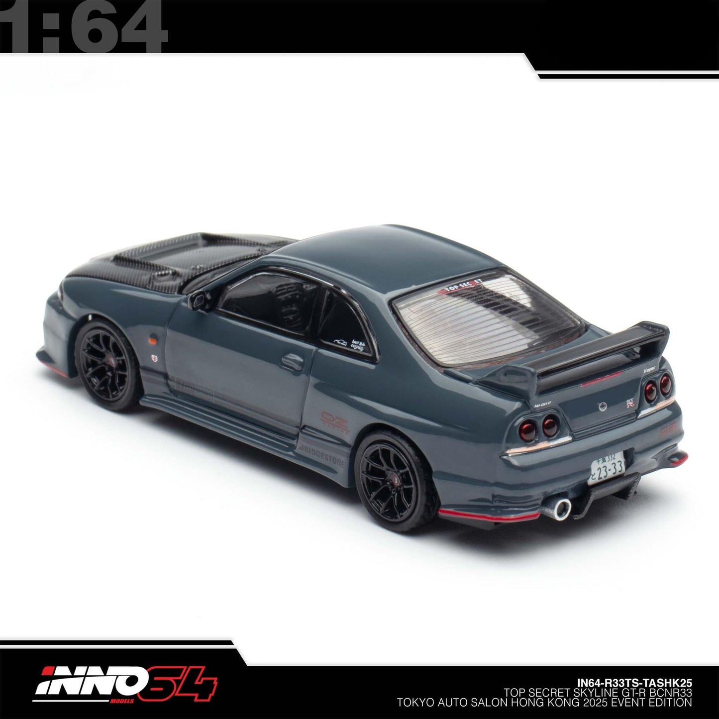 INNO64 - Top Secret Nissan Skyline GT-R (BCNR33) Tokyo Auto Salon Hong Kong 2025 - IN64-R33TS-TASHK25