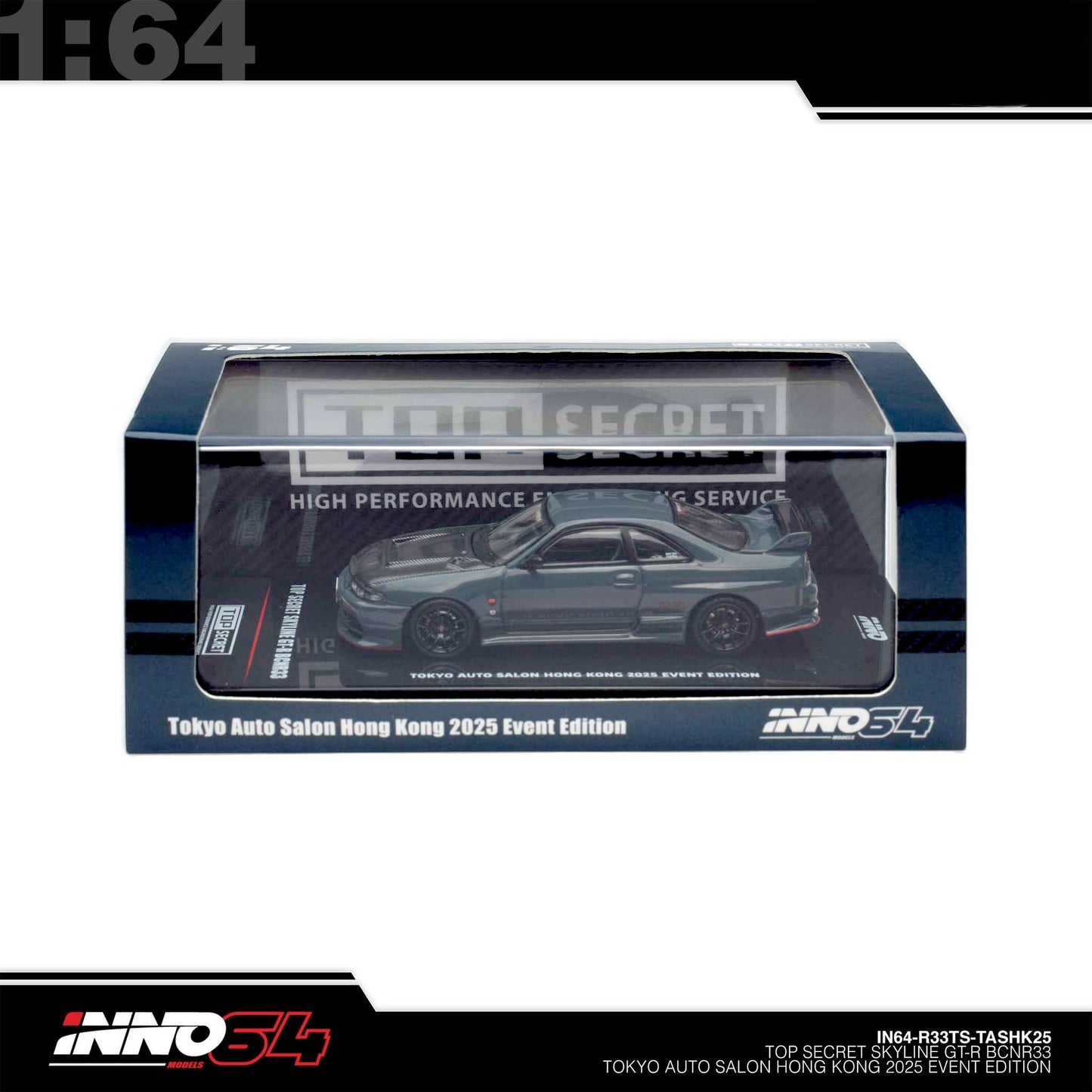 INNO64 - Top Secret Nissan Skyline GT-R (BCNR33) Tokyo Auto Salon Hong Kong 2025 - IN64-R33TS-TASHK25