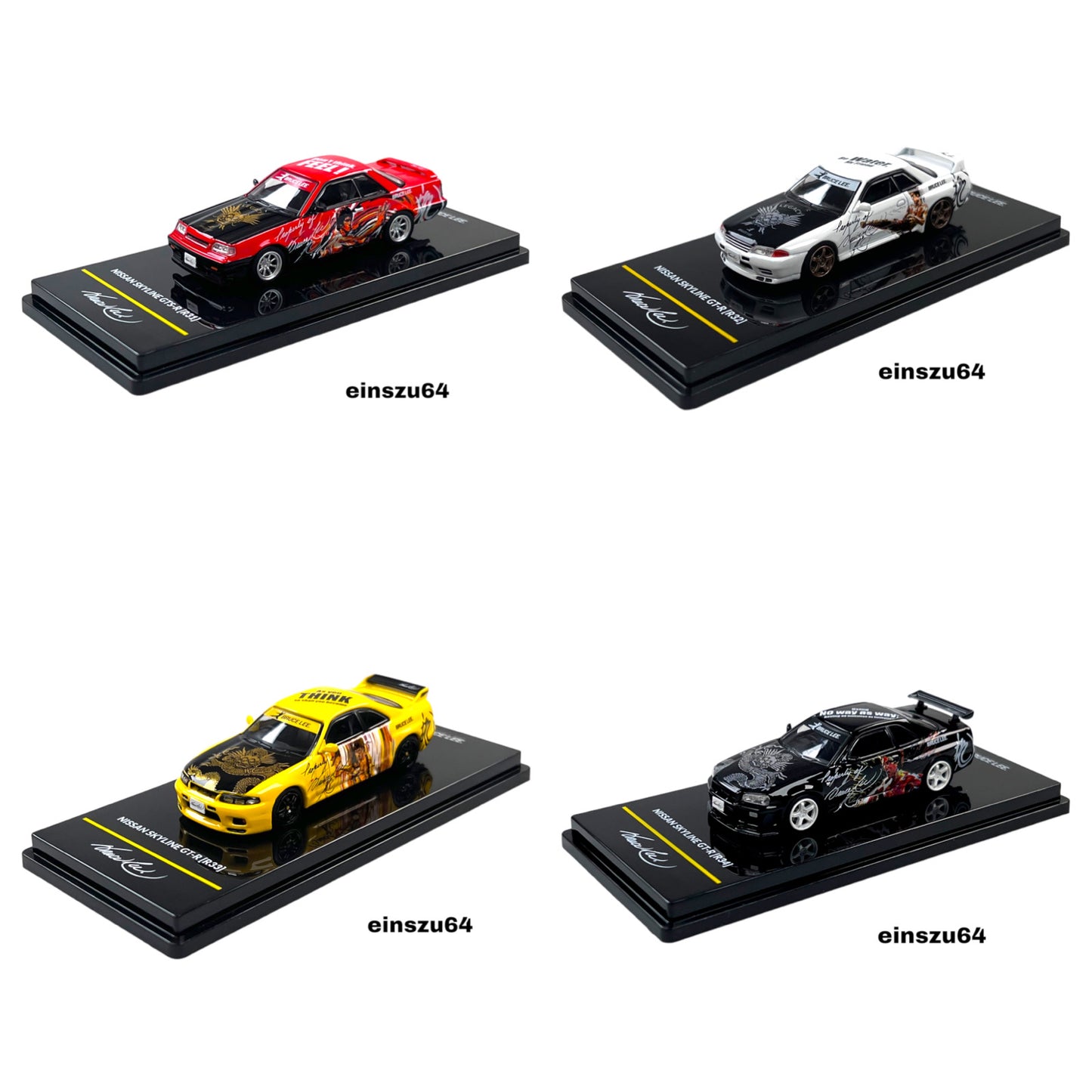 INNO64 - *Bruce Lee 50th Anniversary* Nissan Skyline - Komplettset - OVP