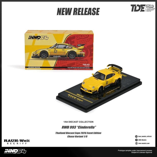 INNO64 - Pre-Order - RWB993 Cinderella - TDE 2026 Diecast Expo Event Model