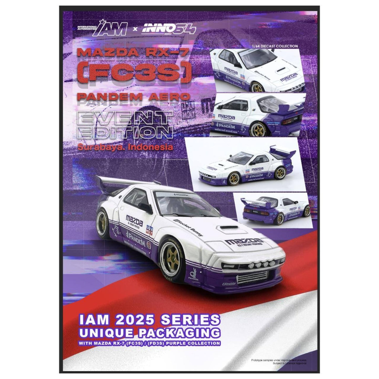 INNO64 - Pre-Order - IAM Surabaya 2025 Event Edition - Mazda RX-7 Rocket Bunny BoxSet