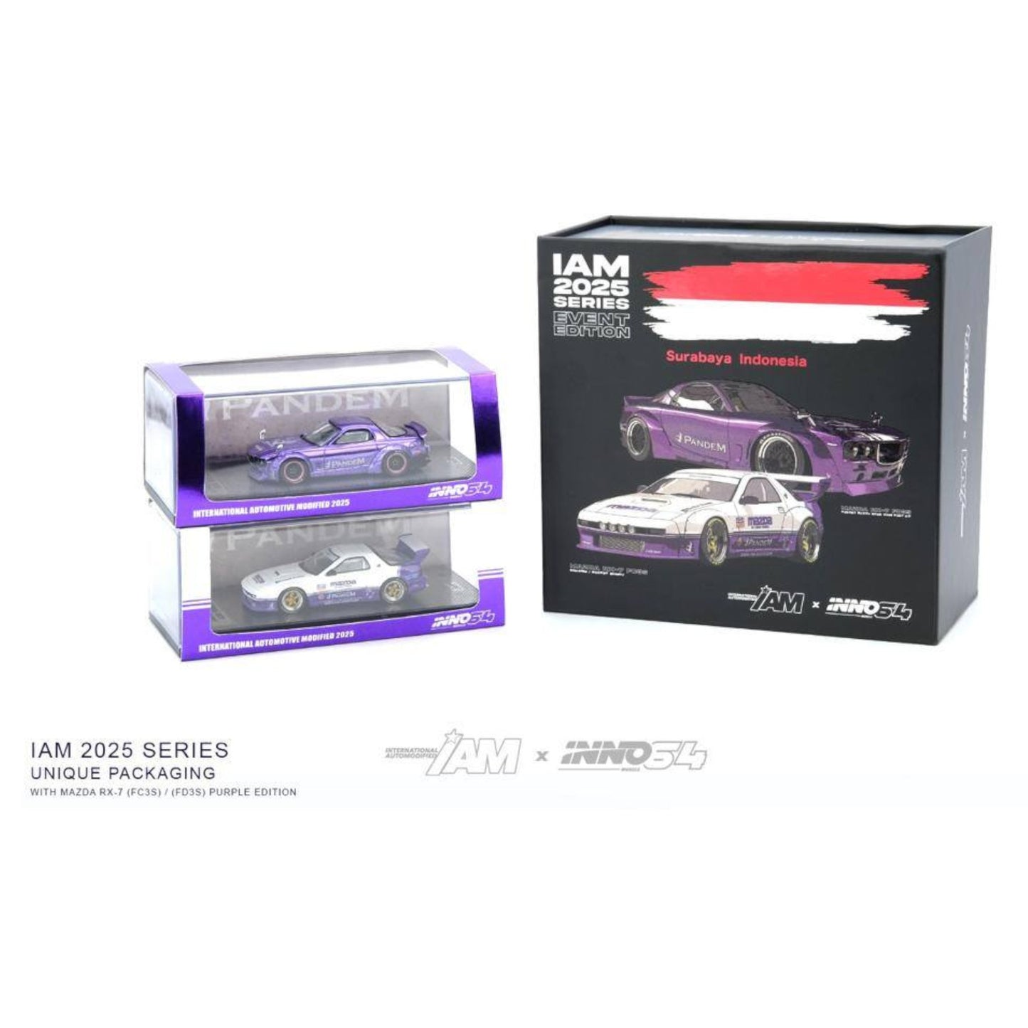 INNO64 - Pre-Order - IAM Surabaya 2025 Event Edition - Mazda RX-7 Rocket Bunny BoxSet