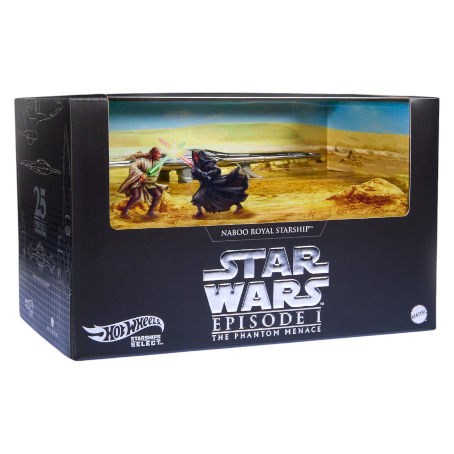 Hot Wheels Collector - Pre-Order - STAR WARS Starships Select Royal Naboo Starship - JBG50