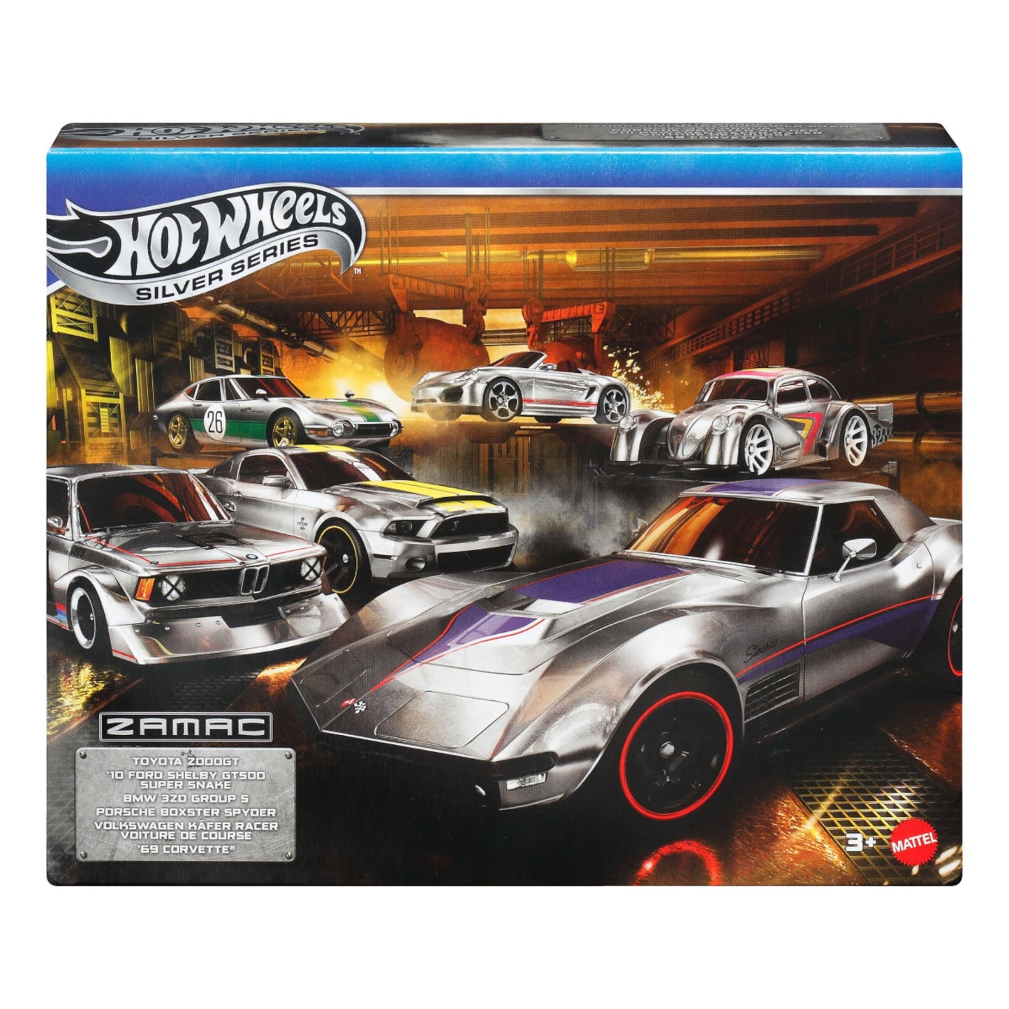 Hot Wheels 2025 - *Silver Series* Euro Style - 6-Pack *Zamac* - JBL26