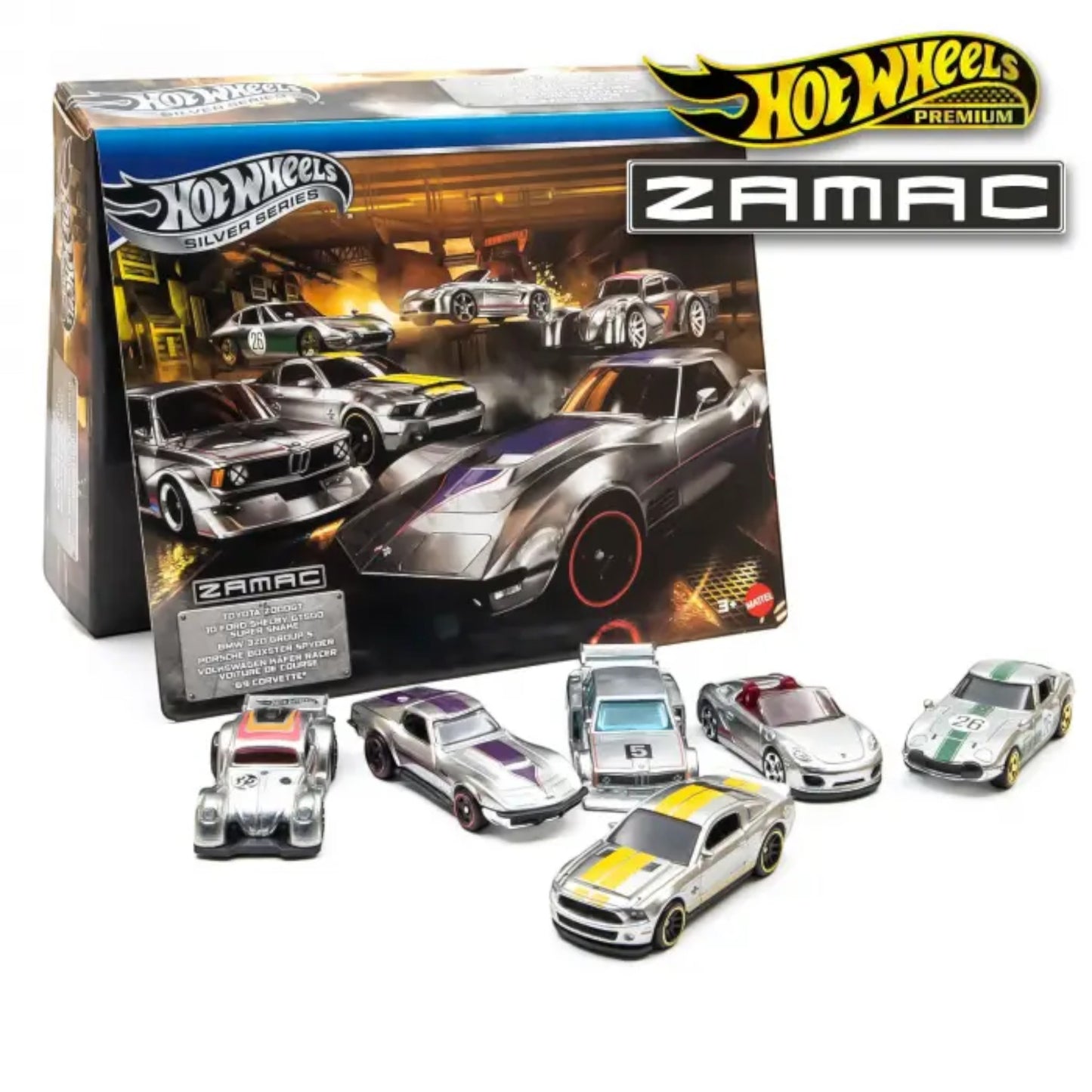 Hot Wheels 2025 - *Silver Series* Euro Style - 6-Pack *Zamac* - JBL26