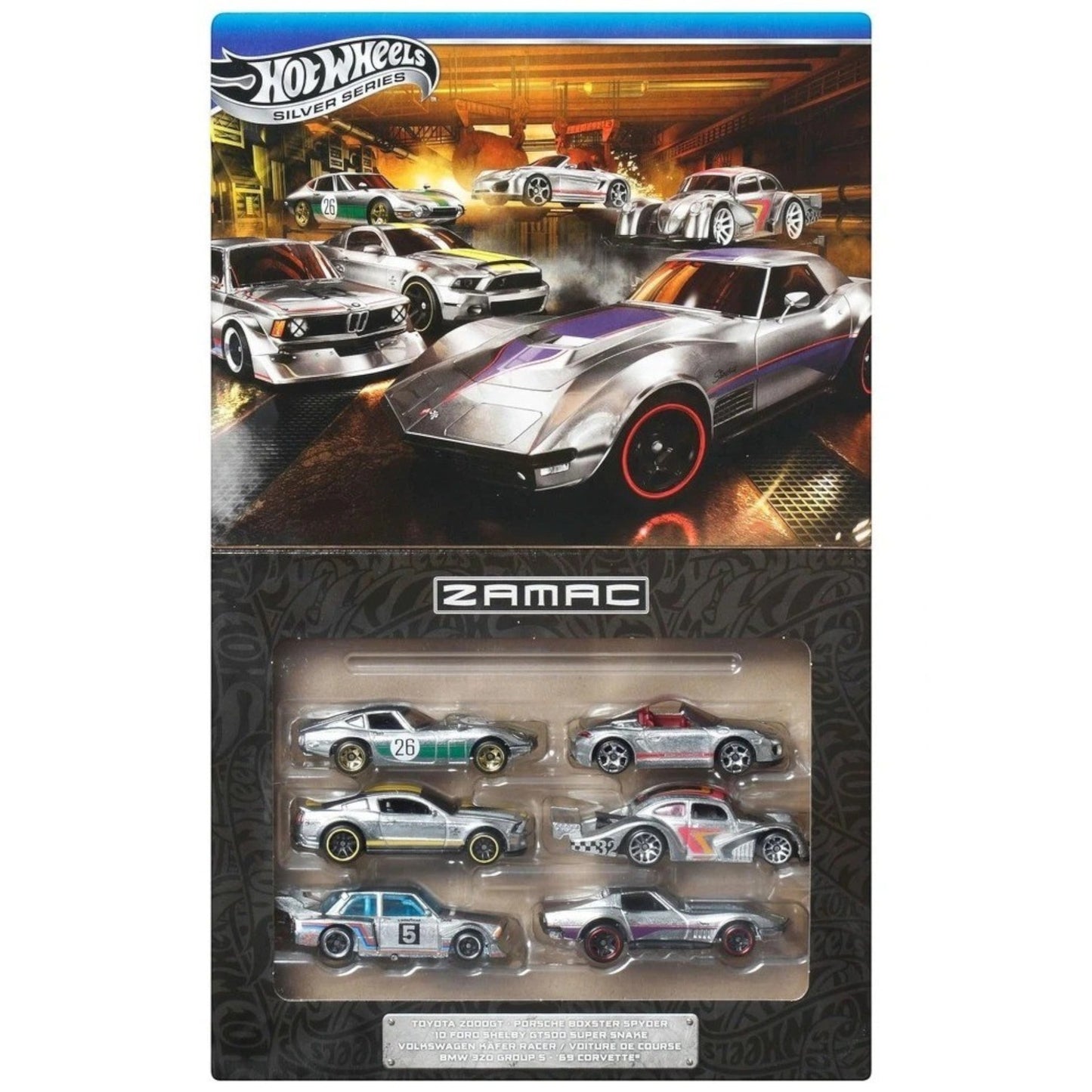 Hot Wheels 2025 - *Silver Series* Euro Style - 6-Pack *Zamac* - JBL26