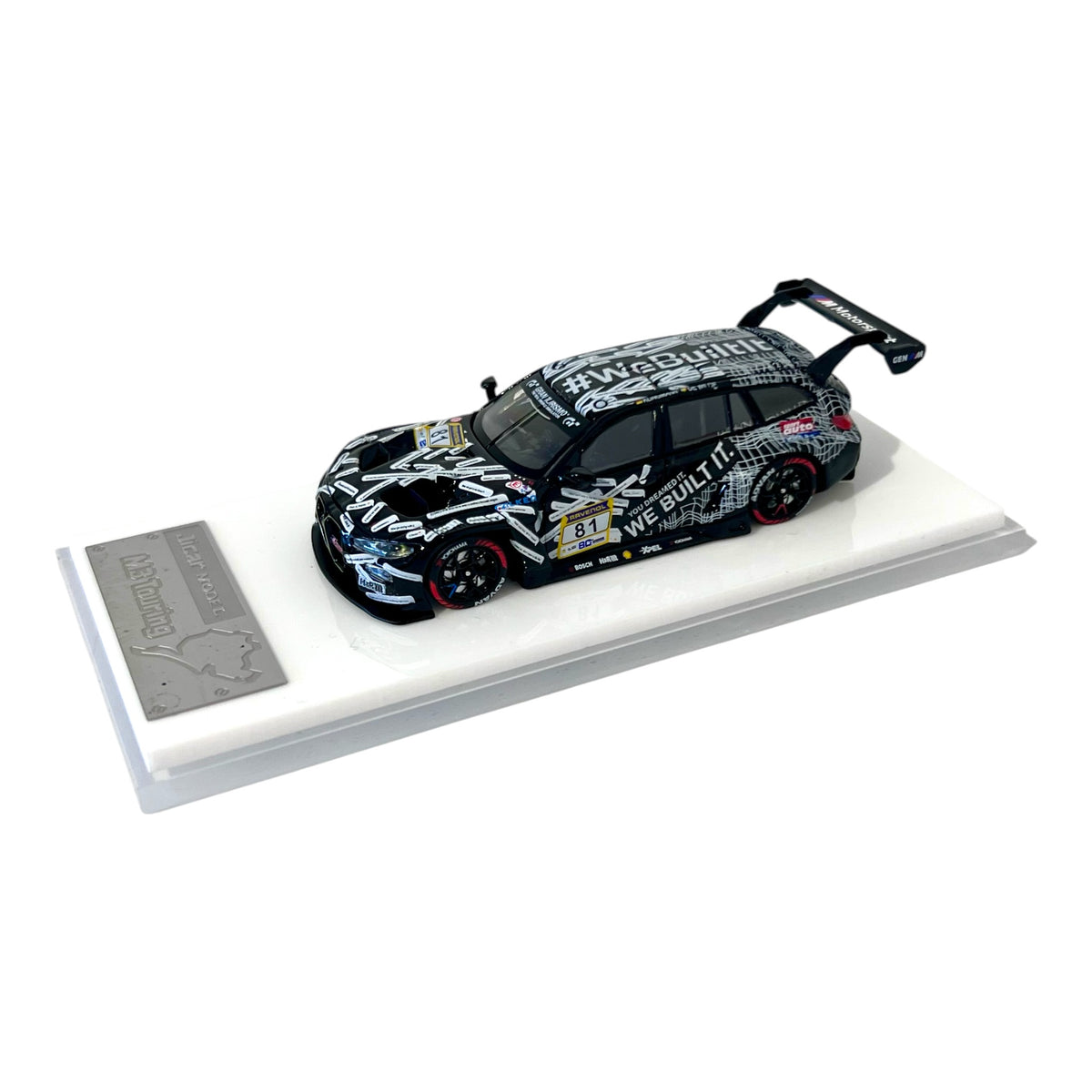 Jicar Models - BMW M3 G81 Touring GT3 - Black & White - JC64-M3T-BW