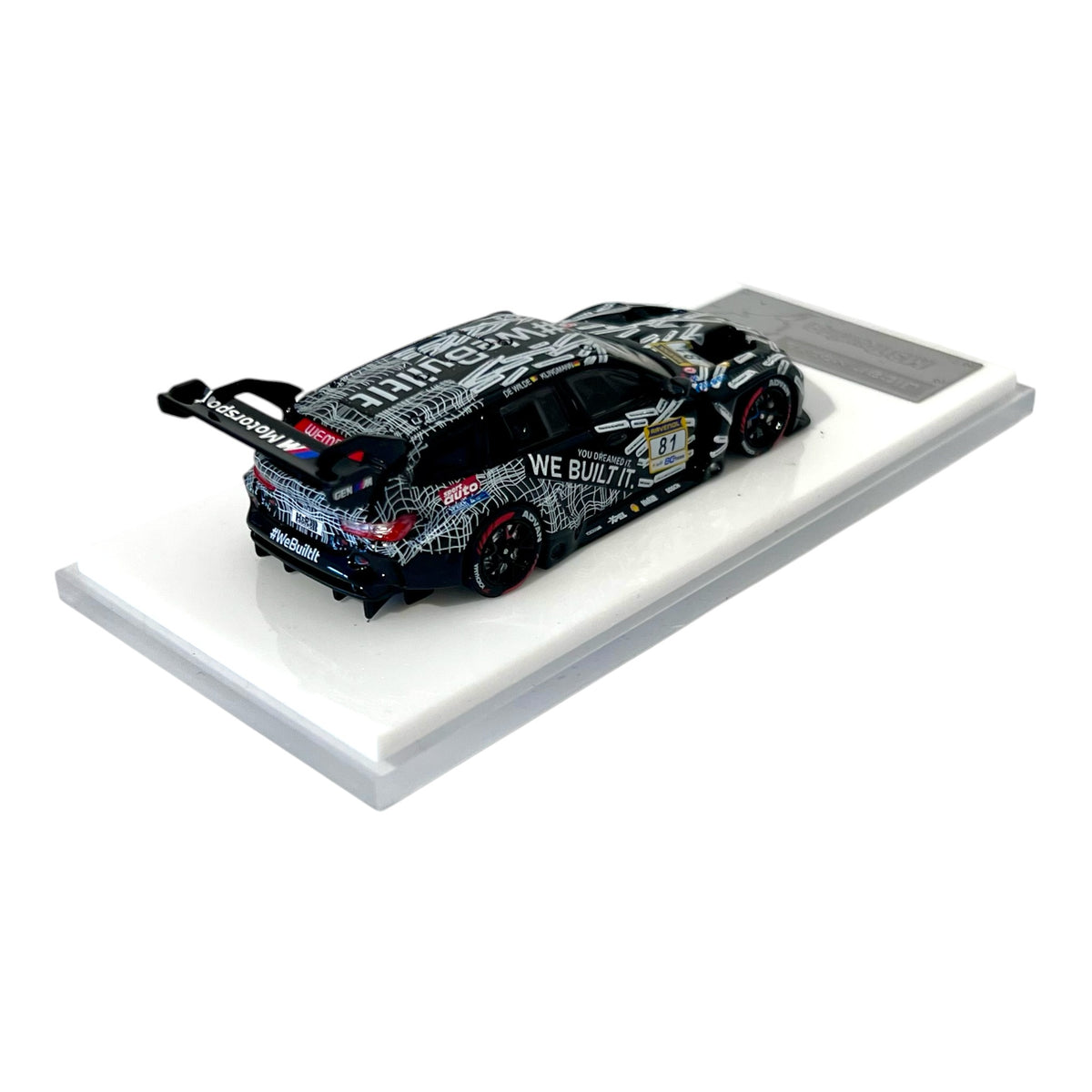 Jicar Models - BMW M3 G81 Touring GT3 - Black & White - JC64-M3T-BW
