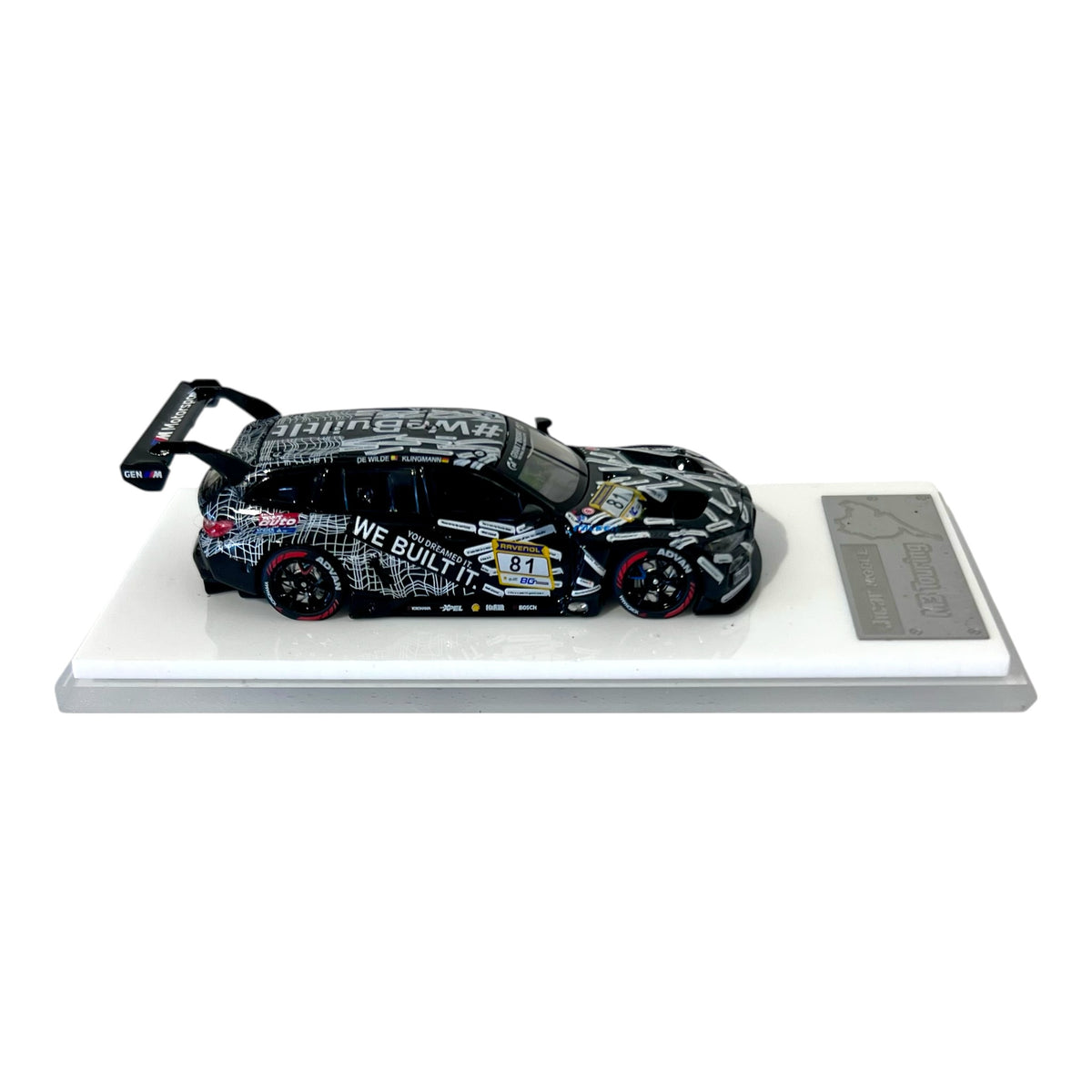 Jicar Models - BMW M3 G81 Touring GT3 - Black & White - JC64-M3T-BW