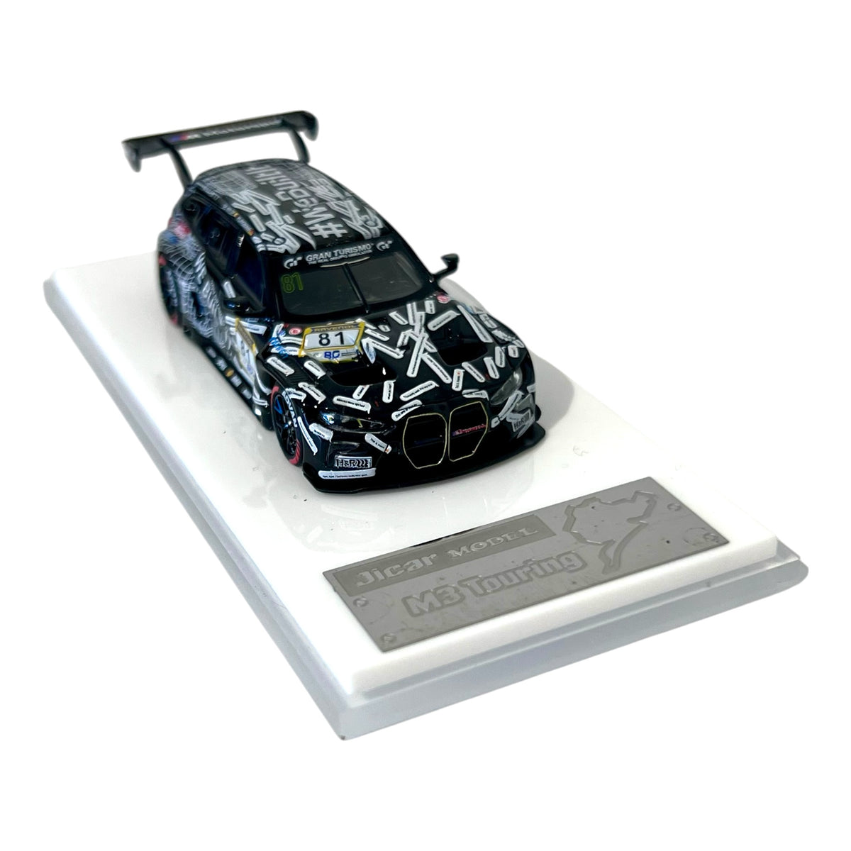 Jicar Models - BMW M3 G81 Touring GT3 - Black & White - JC64-M3T-BW