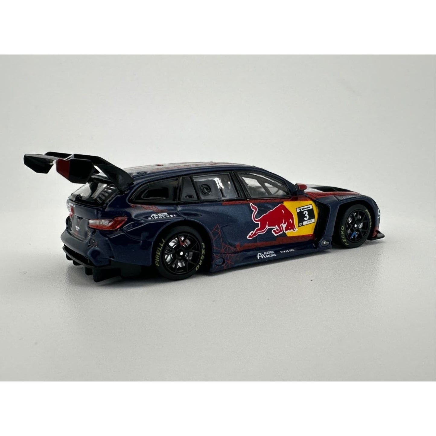Jicar Models - BMW M3 G81 Touring 24h - Matte Blue RedBull - JC64-M3T-RBU