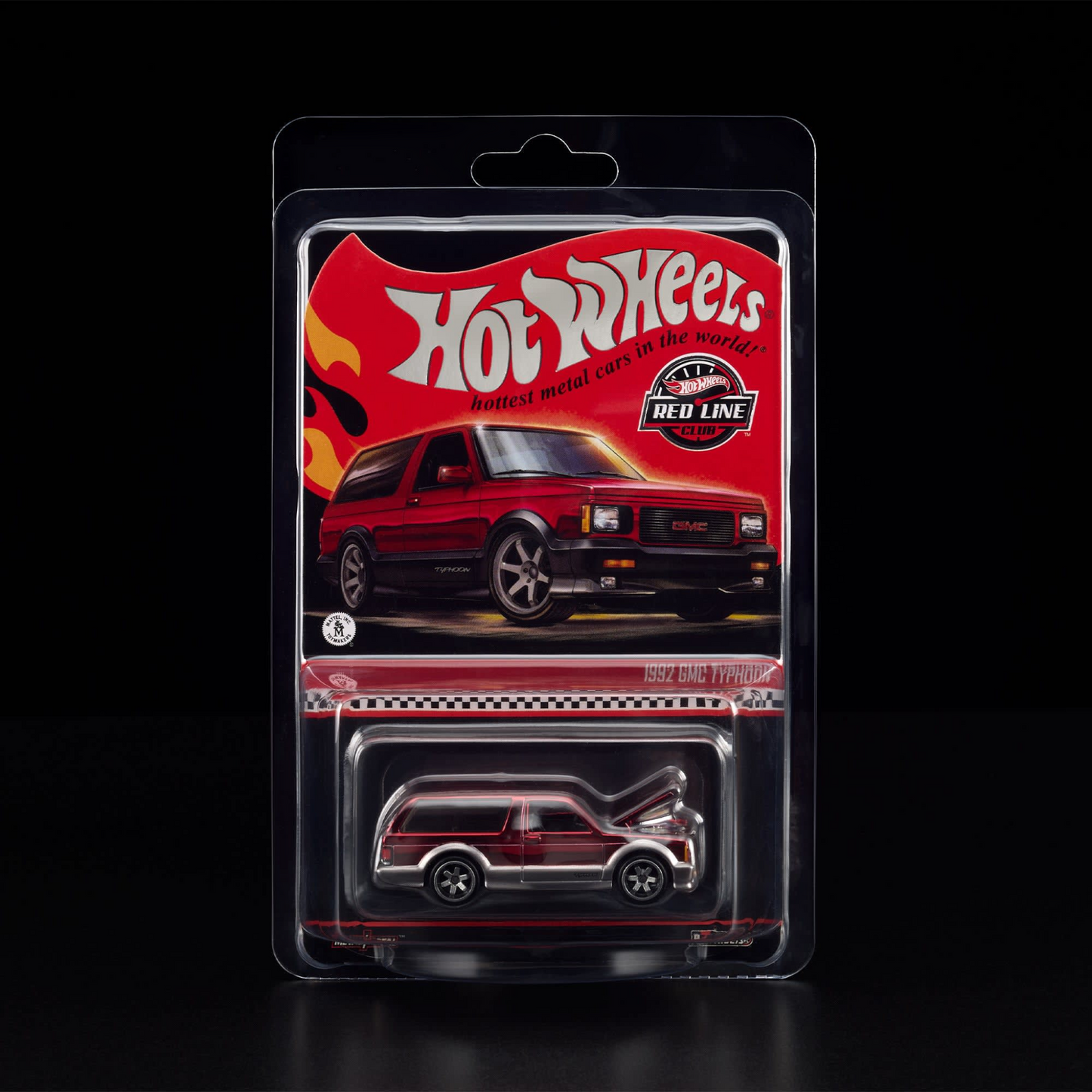 Hot Wheels Collector 2025 - RLC Exclusive - 1992 GMC Typhoon, Spectraflame rot - JCP13