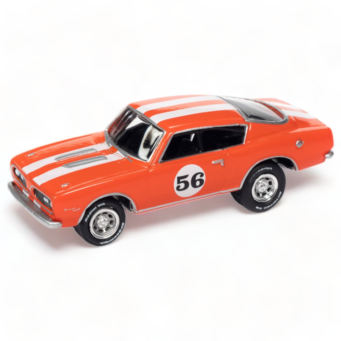 Johnny Lightning - Street Freaks - 1967 Plymouth Barracuda Custom (Spoilers), ultra orange - 1:64