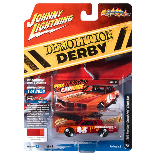 Johnny Lightning - Street Freaks - 1982 Pontiac Grand Prix Stock Car- red - 1:64