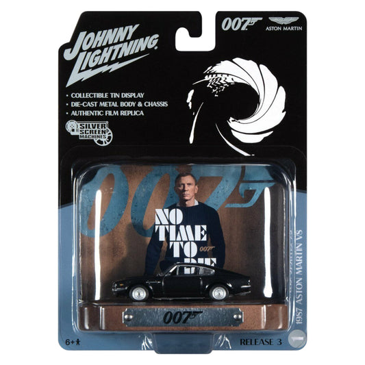 Johnny Lightning - 1987 Aston Martin V8 - James Bond - Diorama - JLSP119