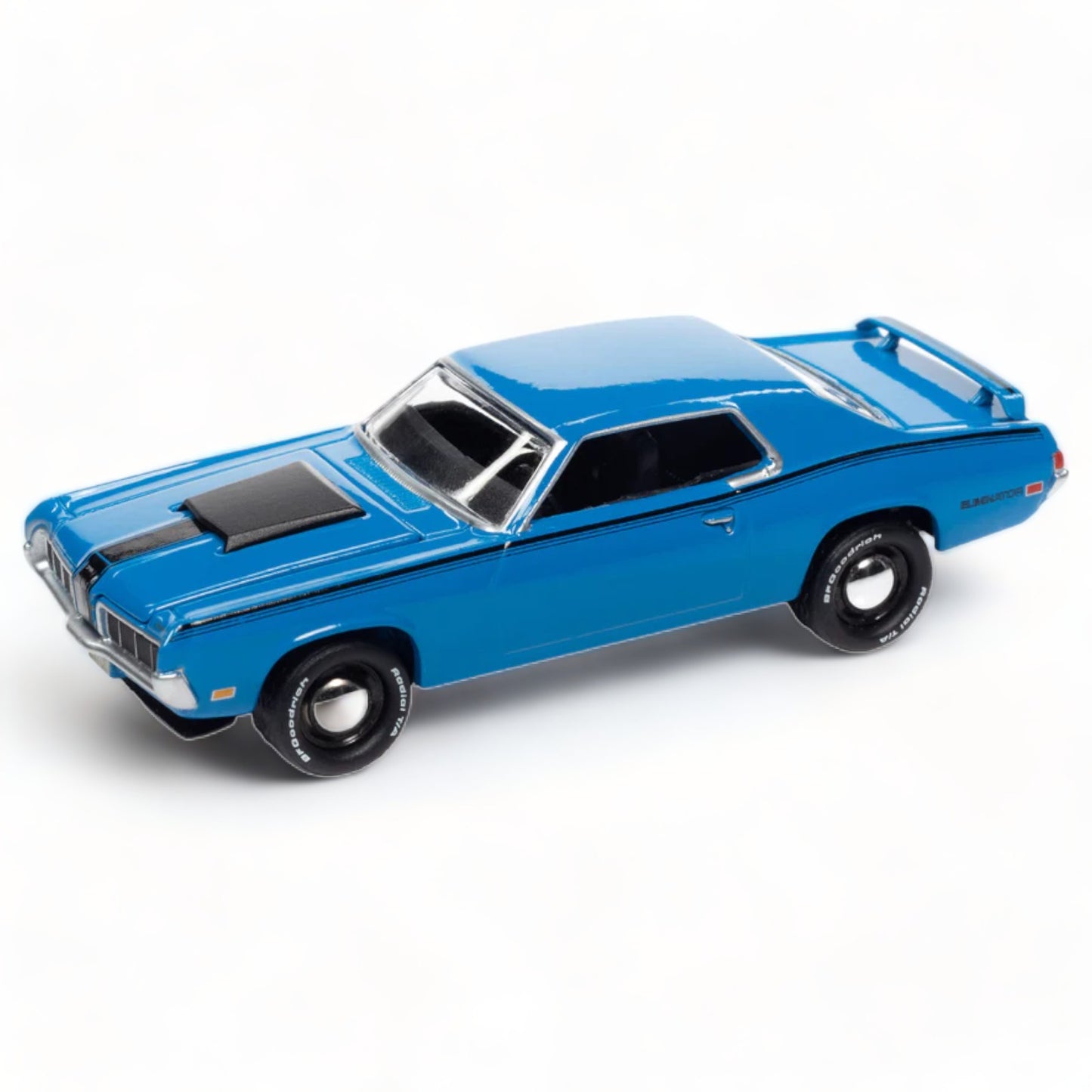 Johnny Lightning - Classic Gold - 1970 Mercury Cougar Eliminator, Grabber Blue - 1:64