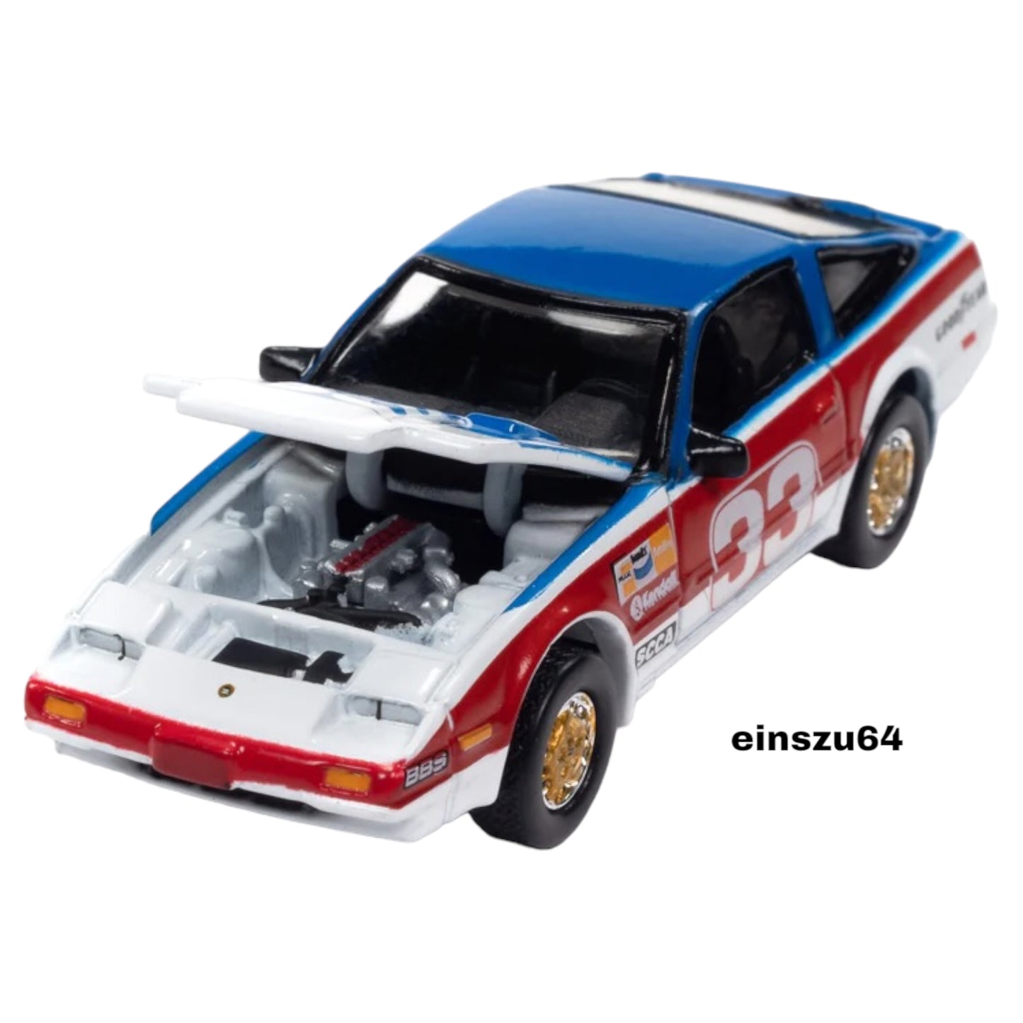 Johnny Lightning - 1985 Nissan 300ZX #33 *Import Heat GT*, white/blue - JLSP298A