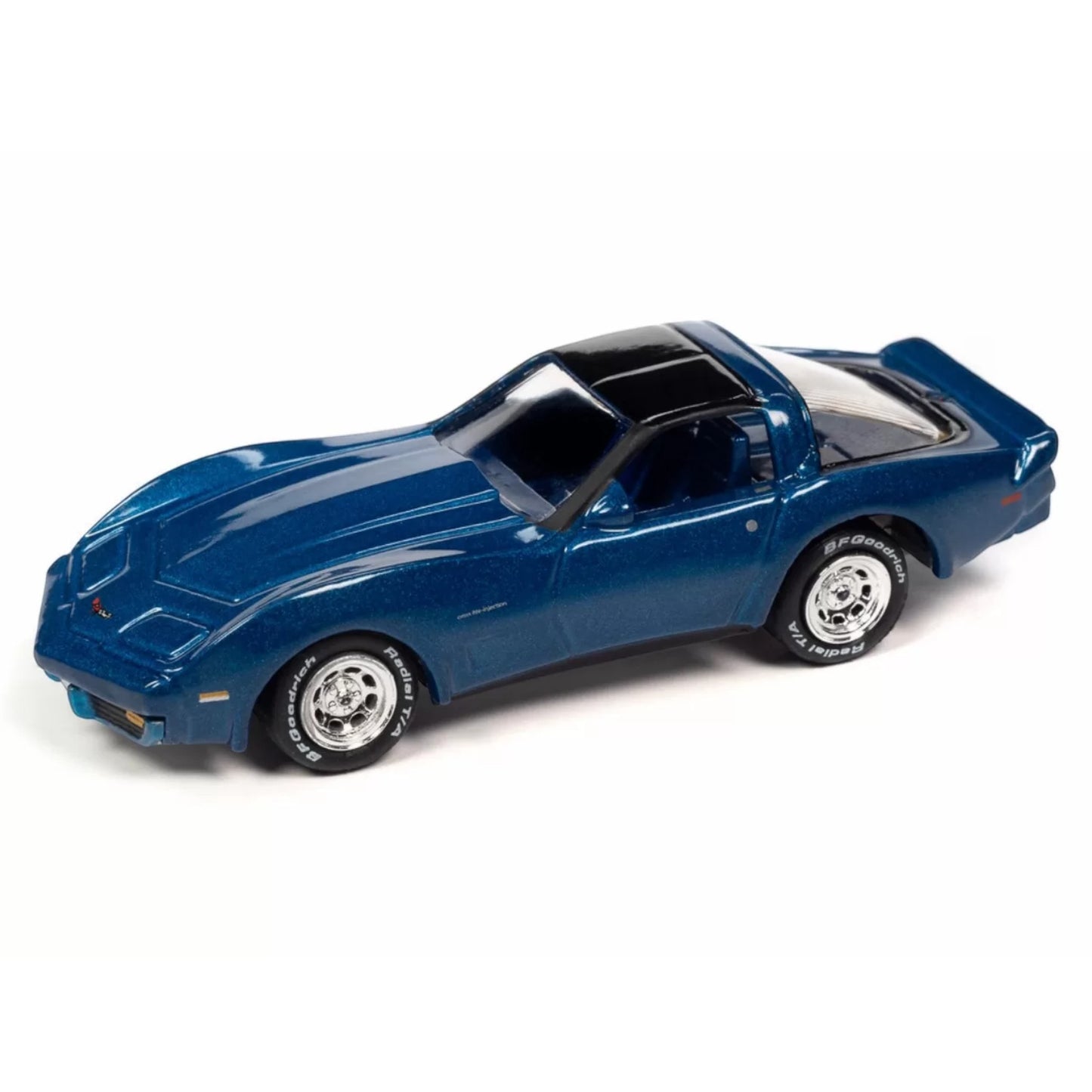 Johnny Lightning - 1982 Chevrolet Corvette, Bright blue poly - JLSP338B