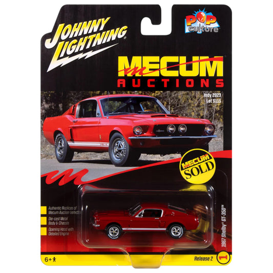 Johnny Lightning - 1967 Shelby GT-350 *Mecum Auctions*, red - Pop-Culture - JLSP393