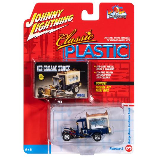 Johnny Lightning - George Barris Ice Cream Truck Blue *Classic Plastic* - Pop-Culture - JLSP395