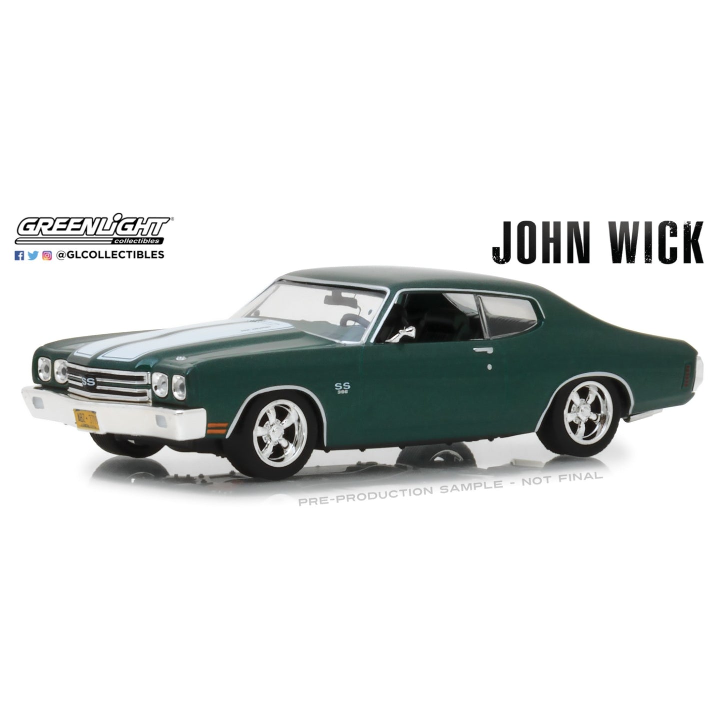 Greenlight - 1970 Chevrolet Chevelle SS 396 - John Wick - 86541 - 1:43 - Hollywood