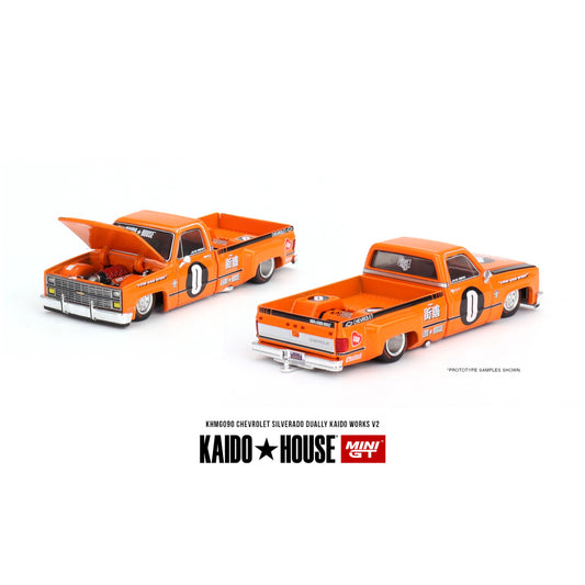 Mini GT Kaido House - Chevrolet Silverado Dually KAIDO WORKS V2 - KHMG090 - 1:64