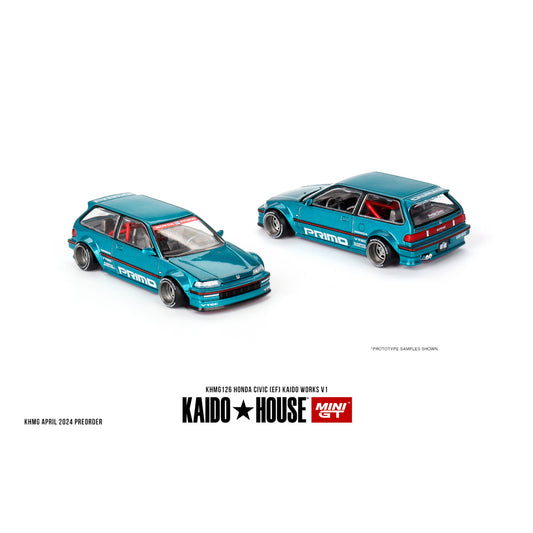 Mini GT Kaido House - Honda Civic (EF) Kaido Works V1 - KHMG126 - 1:64