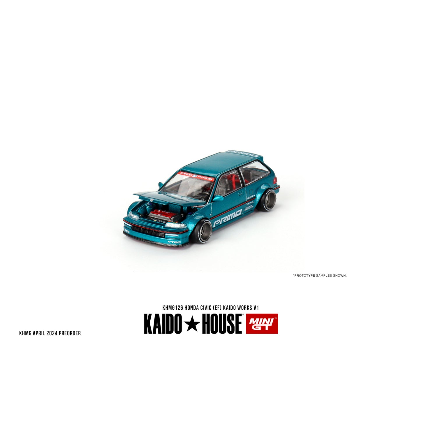 Mini GT Kaido House - Honda Civic (EF) Kaido Works V1 - KHMG126 - 1:64