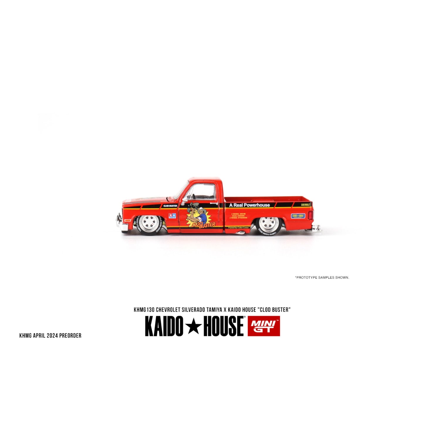 Mini GT Kaido House - Chevrolet Silverado TAMIYA x KAIDO HOUSE "Clod Buster" - KHMG130 - 1:64