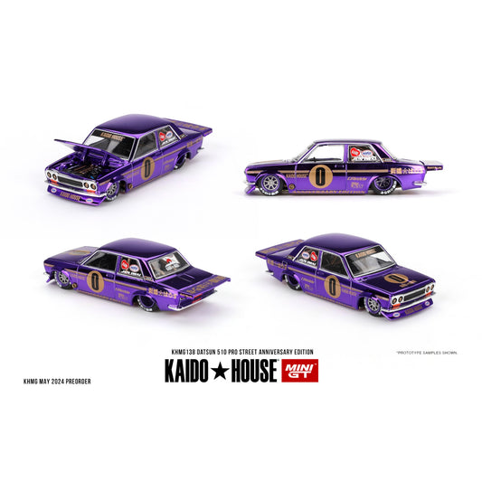 Mini GT Kaido House - Datsun 510 Pro Street Anniversary Edition - KHMG138 - 1:64
