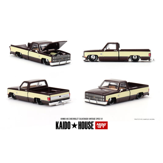 Mini GT Kaido House - Chevrolet Silverado Kaido Vintage Spec V1 - KHMG145 - 1:64
