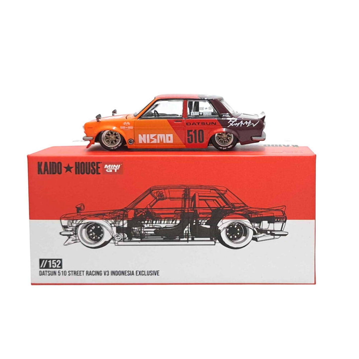 Mini GT Kaido House - Datsun Street 510 V3 Indonesia Diecast Expo 2024 - KHMG152