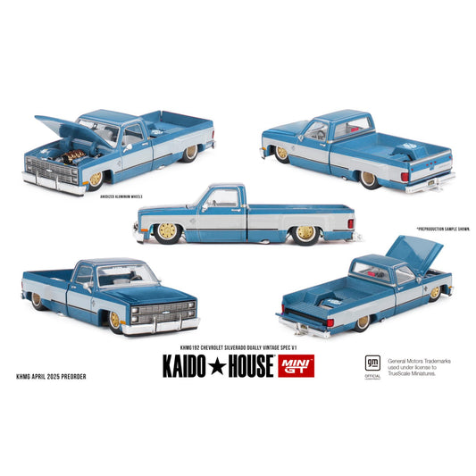 Mini GT Kaido House - Pre-Order - Chevrolet Silverado Dually Vintage Spec V1 - KHMG192
